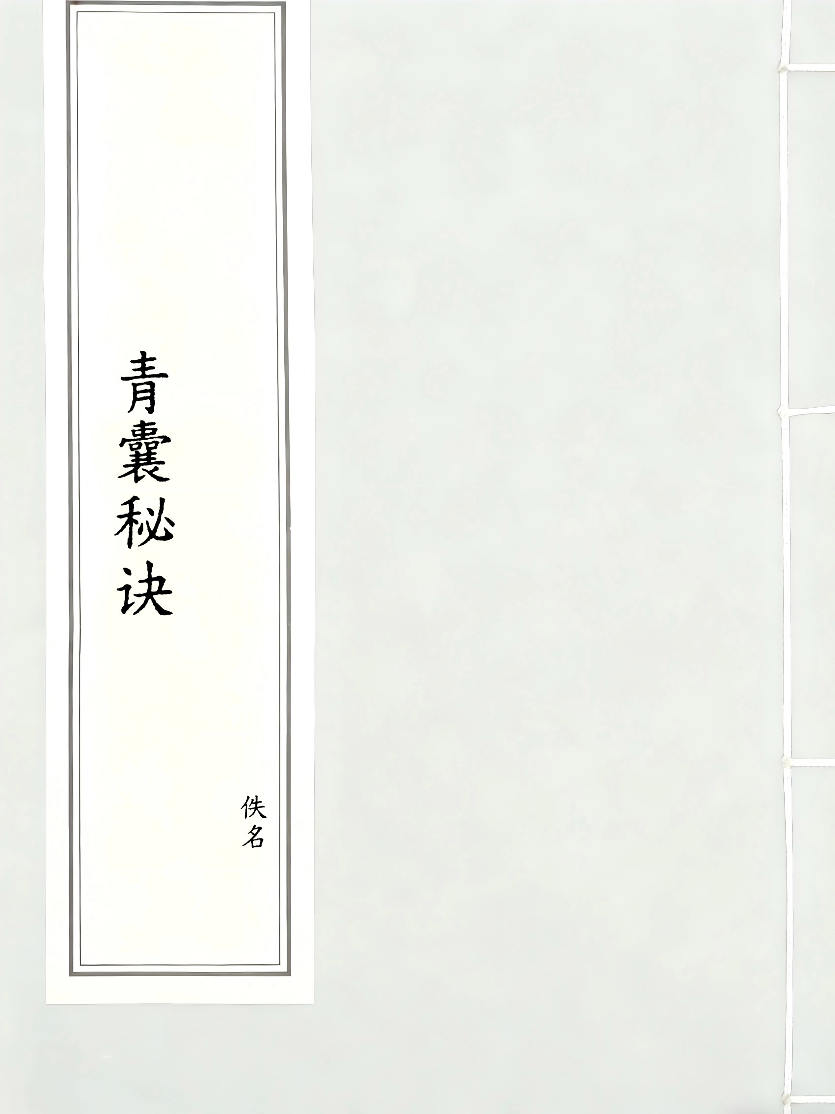 青囊秘诀
