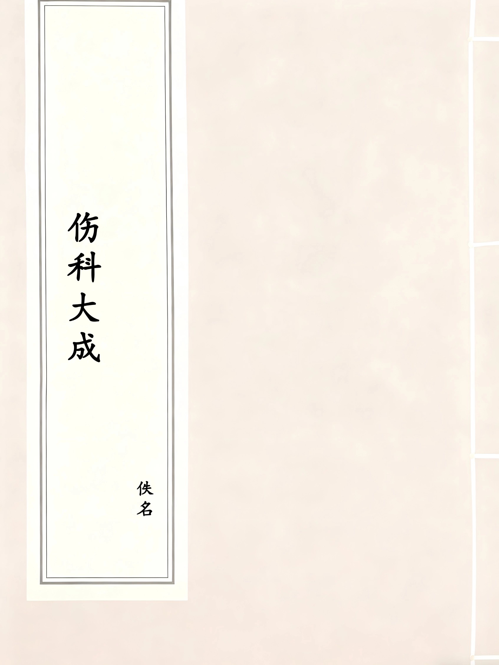伤科大成